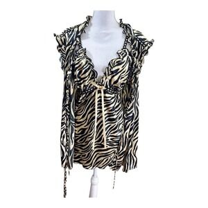 Seductive Wear by Cinema Etoile Satin Pajamas Set Medium Chemise + Robe Feminine